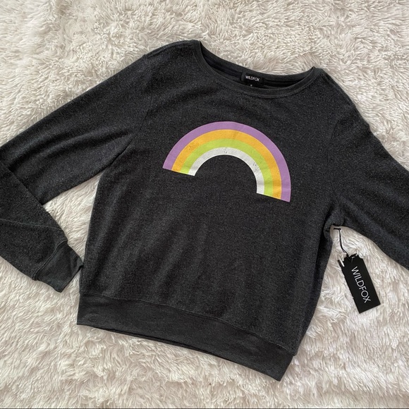 WILDFOX Over the Rainbow Baggy Beach Jumper NWT M - Picture 6 of 8